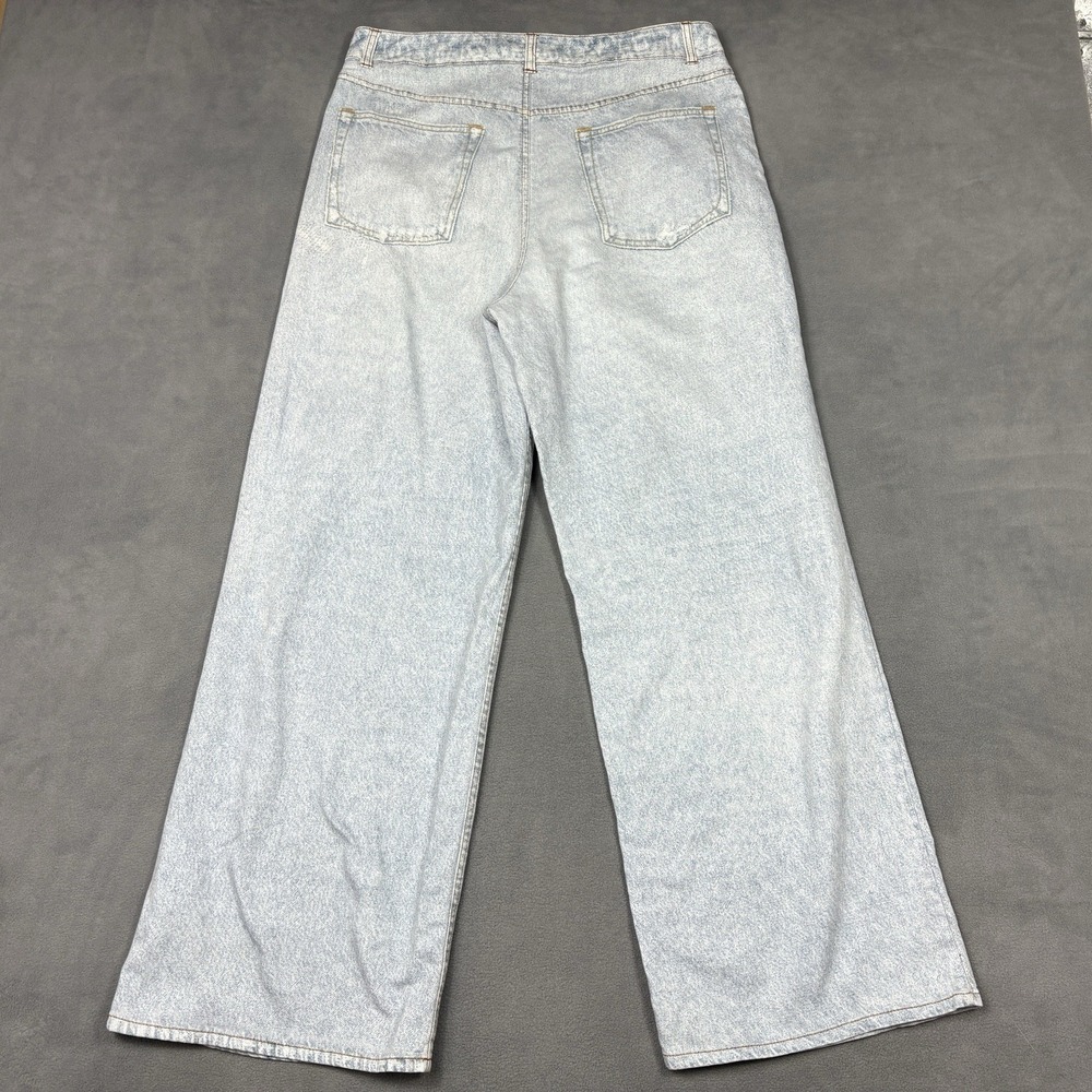 Joie Light Wash Wide Leg Jeans Size Large High Rise Cotton Blend Lightweight - Picture 4 of 10
